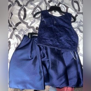 2 piece formal dress